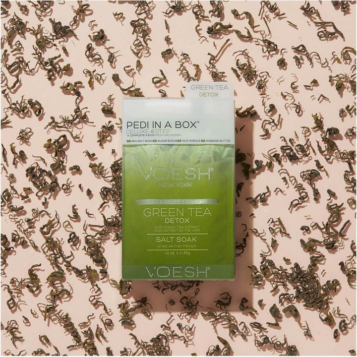 Immagine prodotto Voesh Pedi In A Box Deluxe 4 Step Green Tea (Pediluvio, Crema piedi e gel piedi, Maschera del piede)