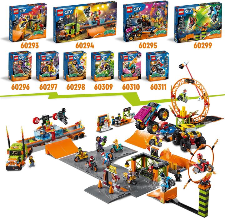 Actual product image LEGO Fire stunt bike (60311, LEGO City)