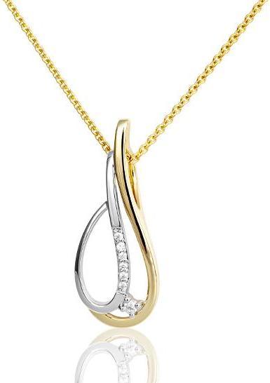 Breuning ANHÄNGER - BRILL. 0,053 Ct. H/si (750/18 K Gold)