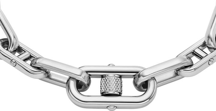 Image du produit Fossil JF04883040 Heren Armband (sieraad) 21.8 cm - Zilverkleurig (21.80 cm, Acier inoxydable)