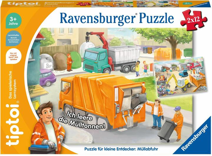Produktbild tiptoi Puzzle für kleine Entdecker: Müllabfuhr (12 Teile)