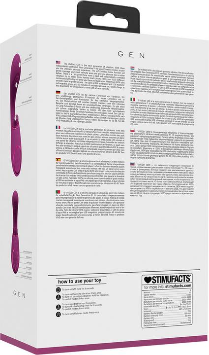 Produktbild Shots Gen - Rechargeable Triple Motor - G-Spot Vibrator with Pulse Wave and Vibrating Bristles - P