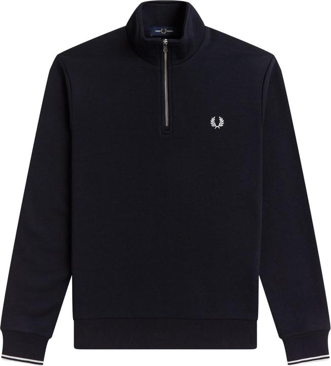 Fred Perry Sweatshirt mit halbem Reissverschluss (L)