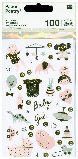 Produktbild Rico Design Sticker, Baby, Mädchen.99001.77.46