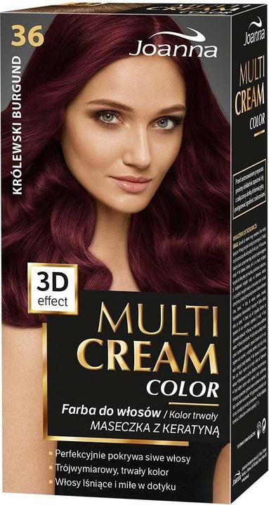 Joanna Multi Cream Color Hair Dye 36 Royal Burgundy (36 Royal Burgundy)