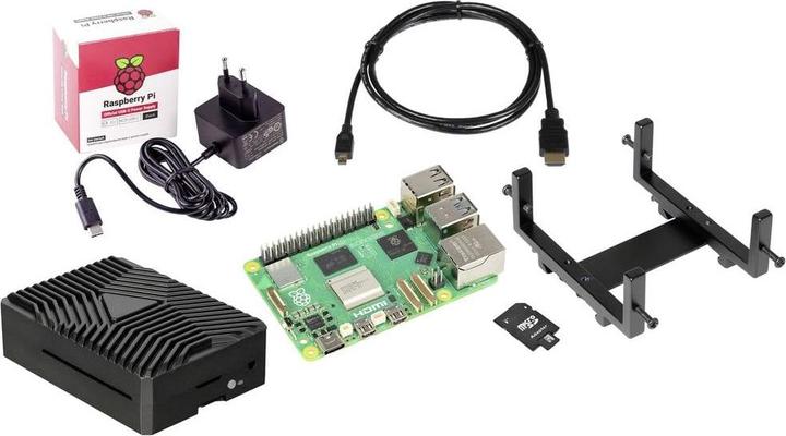 Image du produit Joy-it Embedded DIN-RAIL - Kit VESA Pi5 Raspberry Pi® 5 B 8 GB 4 x 2.4 GHz incl.