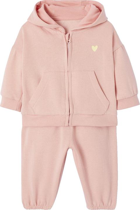 Produktbild Vertbaudet Mädchen Baby-Set: Kapuzensweatjacke & Sweathose mit Recycling-Polyester (98)