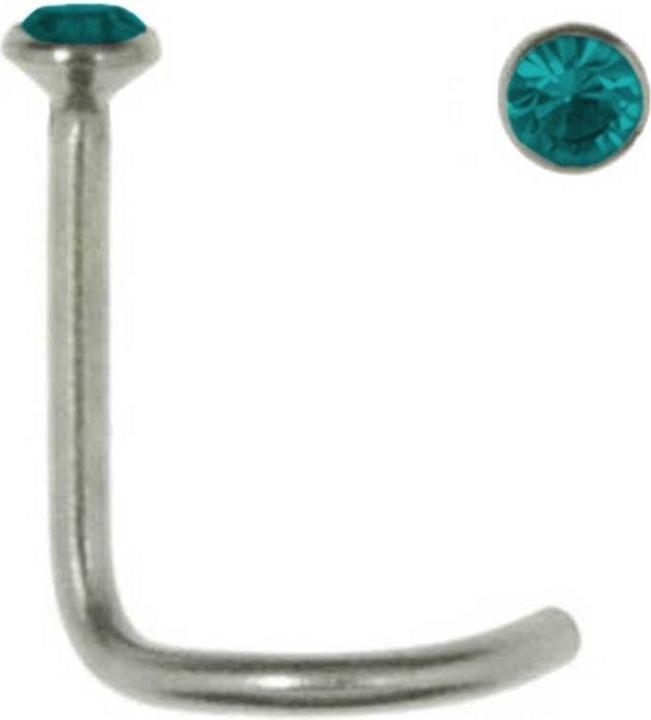 Bijouteria Nasenpiercing (Edelstahl, Kristall)