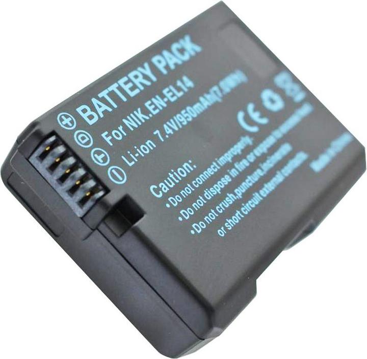 Immagine prodotto AccuCell Akku Nikon D3300, EN-EL14A, EN-EL14, EN-EL14e (Batteria della fotocamera)