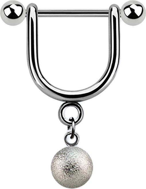 Immagine prodotto Star Piercing Bilanciere a staffa Micro Helix in argento con ciondolo a forma di palla maculata (senza ottone)
