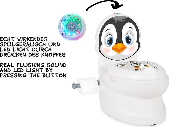 Produktbild Jamara Meine kleine Toilette Pinguin mit Spülsound und Toilettenpapierhalter