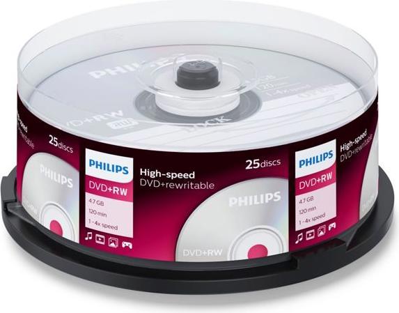 Image du produit Philips DVD+RW 4.7 GB (25 x)