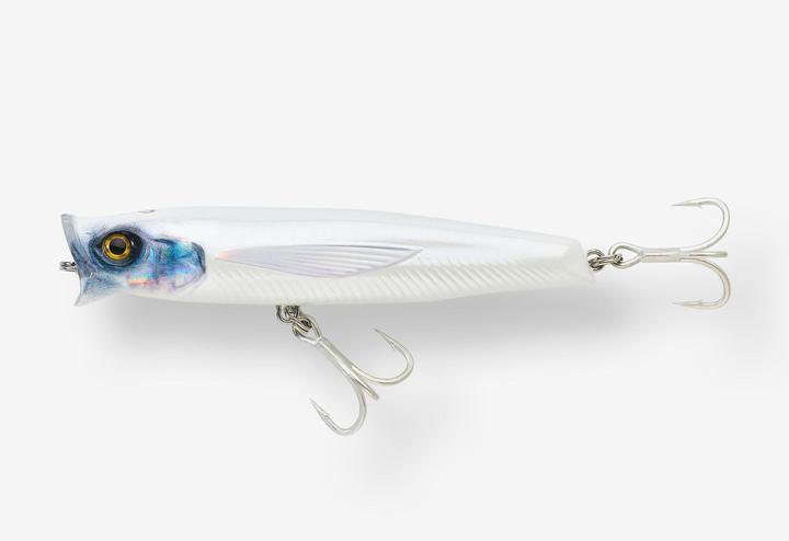Produktbild Caperlan Oberflächenköder Popper Exofly Pop 12 cm weiss Meeresangeln (12 cm)