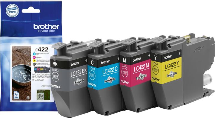 Actual product image Brother and Ink Cartridges Multipack Each cartridge prints up to (M, C, Y, FC)