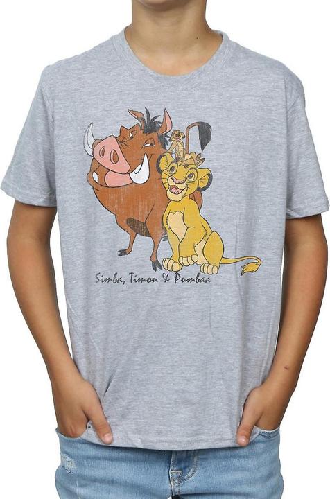 Immagine prodotto The Lion King Maglietta Simba Timon e Pumba classica Ragazzi (140, 146)
