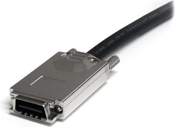 Produktbild StarTech 2m Infiniband SCSI SAS Kabel extern - SFF-8470 auf SFF8470 - Serial Attached SCSI SAS Kabel