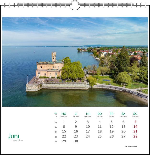 Actual product image stlicher Bodensee 2026 (17 x 17 cm, Hardcover, English, French)