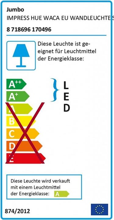 Energielabel Philips Hue Hue Impress Basis (1200 lm)