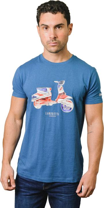 Immagine prodotto Lambretta AW24 Maglietta Grande e Alto Bandiera dello Scooter Uomo (4XL)