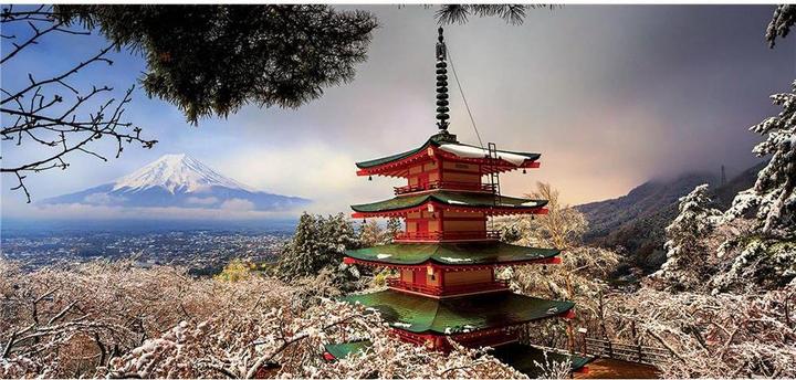 Actual product image Educa Mount Fuji and Chureito Pagoda (3000 pieces)