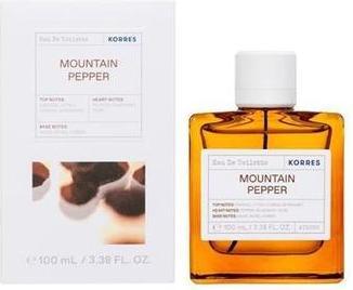 Actual product image Korres Eau De Toilette Mountain Pepper - Men's Fragrance Bergamot & Coriander 100ml (Eau de toilette, 100 ml)