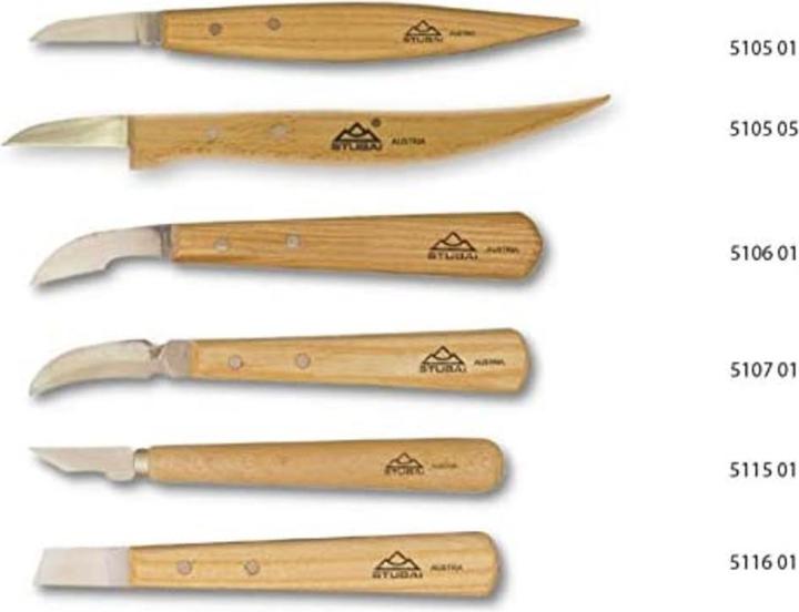 Immagine prodotto Stubai Set di coltelli da intaglio, 5 pezzi.