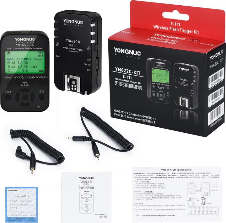 Image du produit Yongnuo YN-622C-kit Kit déclencheur flash sans fil i-TTL (Batterie du flash)