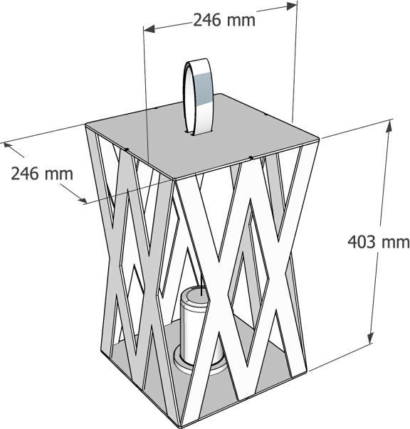 Image du produit Ezeis Lanterne UZEA XX Prix pour 1 pièce (300 lm, IP54)