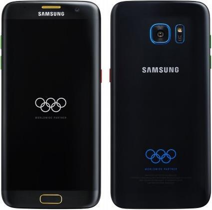 Actual product image Samsung Galaxy S7 Edge Olympic Games Limited Edition (32 GB, Black Onyx, Black, 5.50", 12 Mpx, 4G)