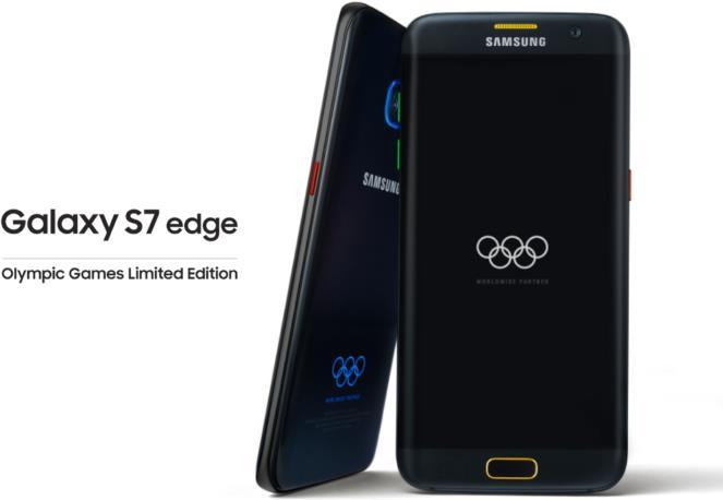 Actual product image Samsung Galaxy S7 Edge Olympic Games Limited Edition (32 GB, Black Onyx, Black, 5.50", 12 Mpx, 4G)
