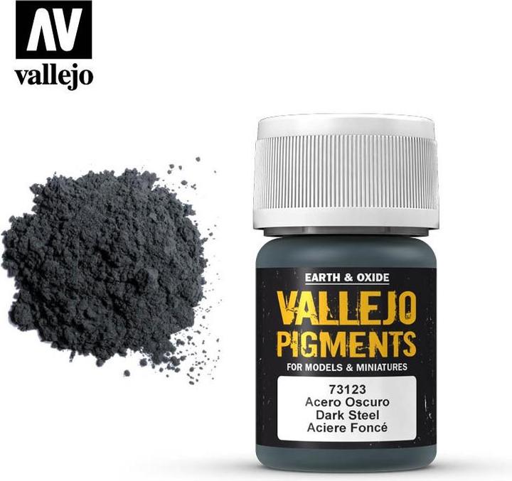 Actual product image Vallejo Pigments (Dark steel, 35 ml)