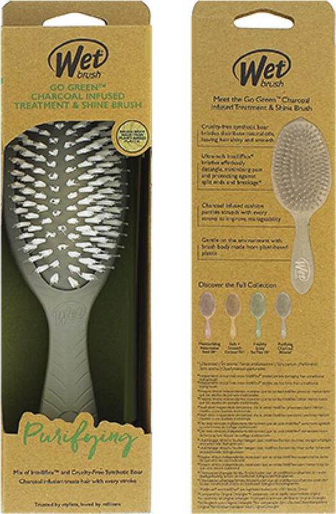 Image du produit Wet Brush Go Green Treatment & Shine Brush Charcoal - Brosse à cheveux -