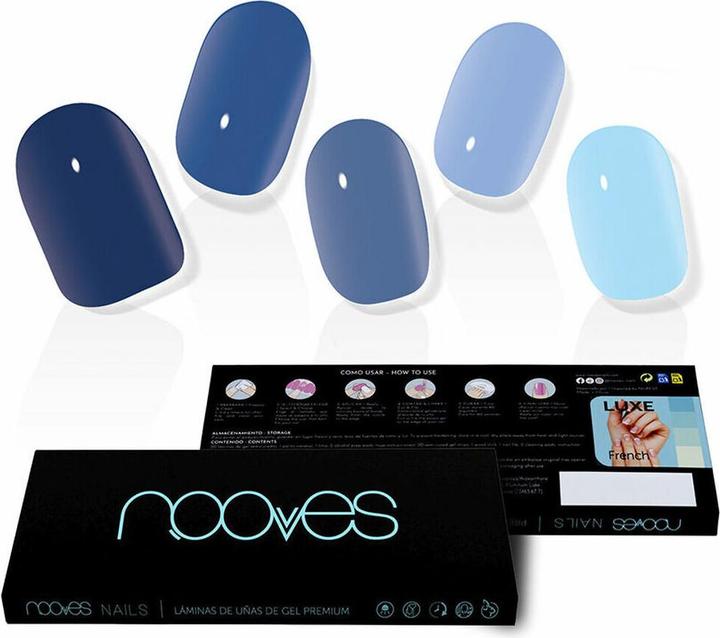 Immagine prodotto Nooves Foglietti per unghie in gel Cuore Malinconico Premium Luxe Solid 20 Foglietti (Unghie artificiali)