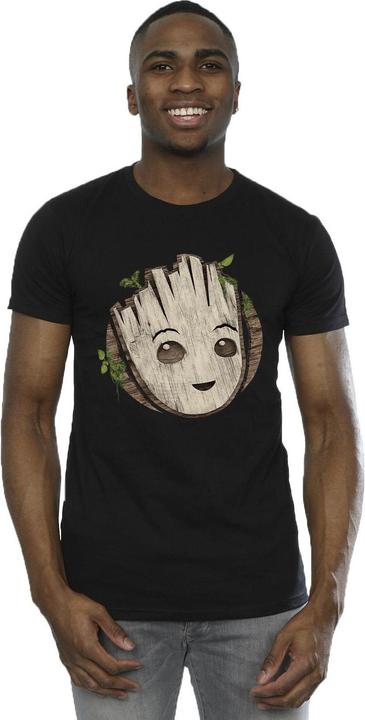 Immagine prodotto I Am Groot Wooden Head Maglietta Uomo (4XL)