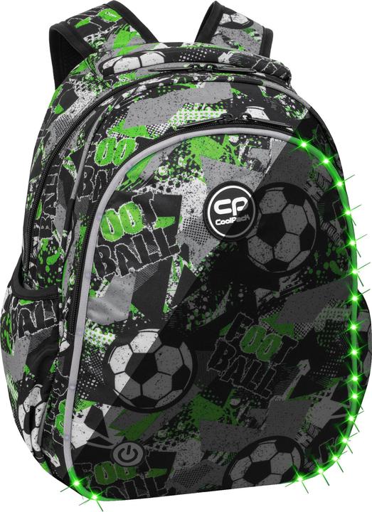 Coolpack Schulranzen Stoff schwarz, grün