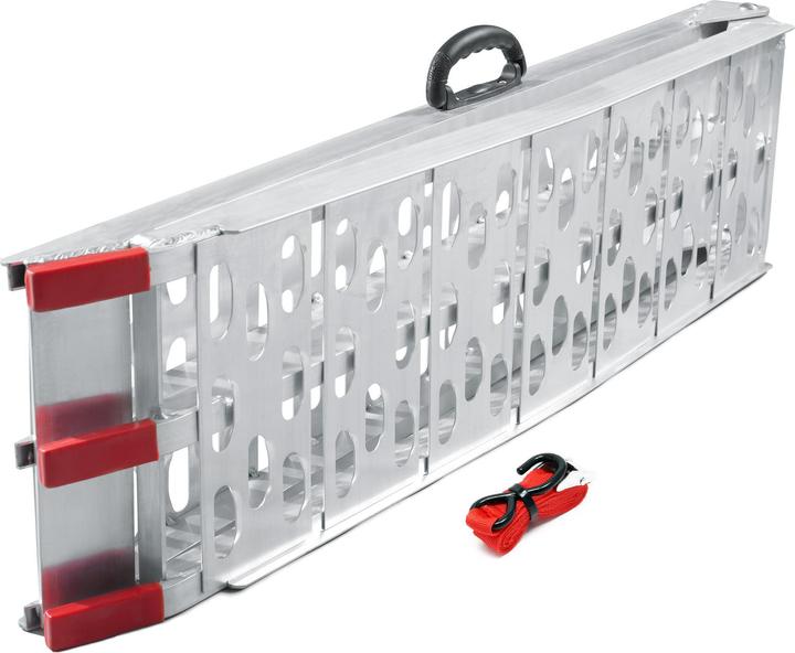 Image du produit Wiltec Rampe d'accès 226cm 340kg ATV Quad pliable Rampe d'accès en aluminium Rampe de chargement