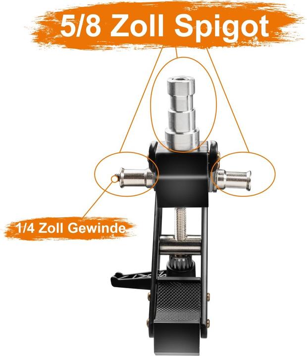 Actual product image Walimex Premium clamp with dual spigot (Further accessories)