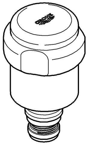 Produktbild Grohe WAS-Oberteil Desgr. m RV 1/2" DN 15