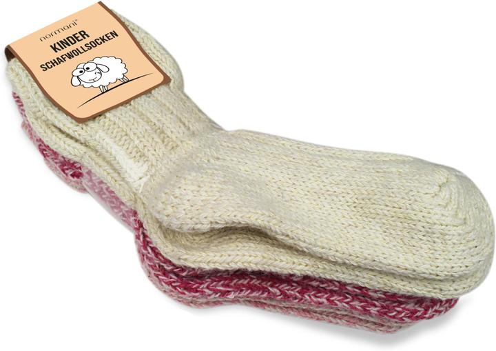 Produktbild Normani 3 Paar Kinder Norwegersocken mit Schafwolle (3er Pack, 15 - 18)