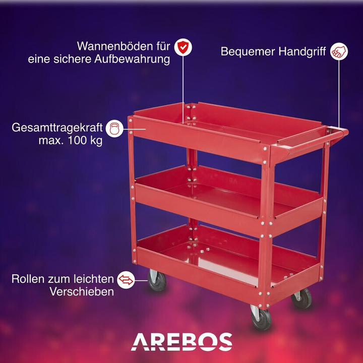 Produktbild Arebos Werkstattwagen (2 x)