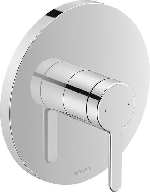 Duravit Miscelatore monocomando per doccia C.1 da incasso, cromo rotondo
