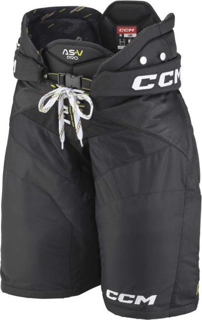 CCM AS-V PRO SR Hockeyhose mit Klettverschluss (Schwarz, XL) (XL)
