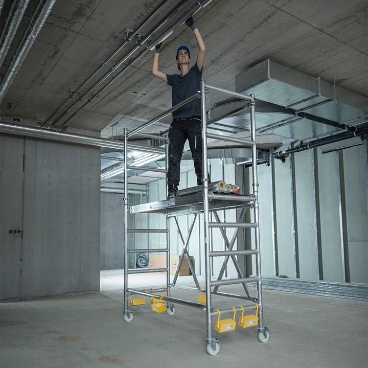 Actual product image Munk Folding scaffold with extension unit Platform height 1.54 m (Folding step, 187.50 cm)