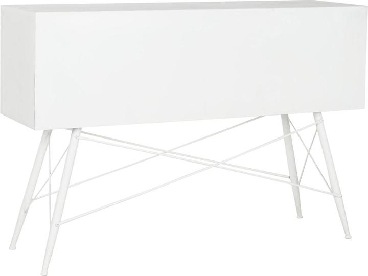 Actual product image DKD Home Decor Console White Metal Crystal 120 x 35 x 80 cm (120 x 35 x 80 cm)