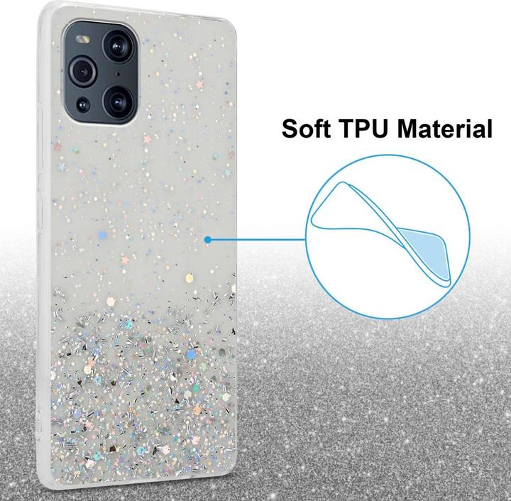 Actual product image Cadorabo Bumper Case for Oppo FIND X3 PRO TPU funkelnder Glitter (Oppo Find X3 Pro)