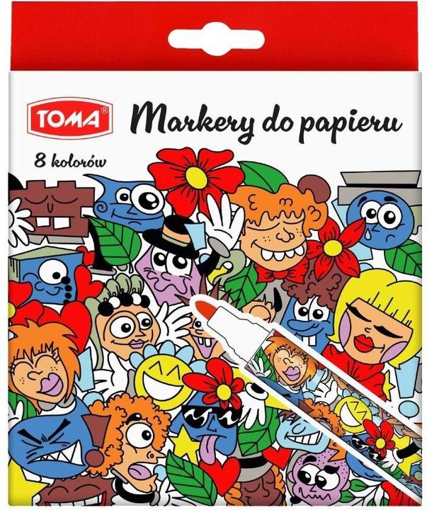 Actual product image TOM Marker for paper tip 2, 5 mm 8 colours TARGI (Zestaw kolorów, 2.50 mm, 1 x)