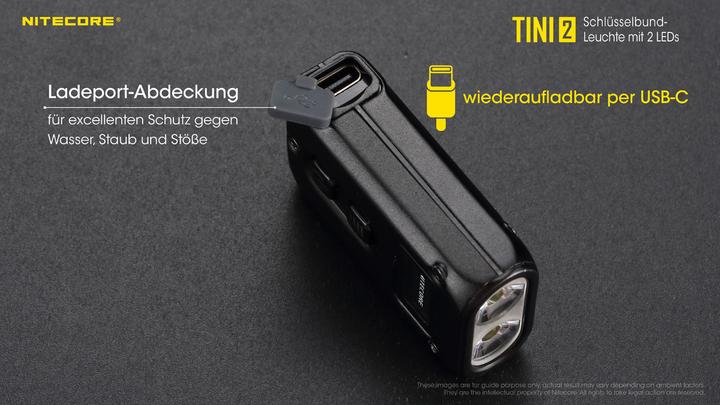 Produktbild Nitecore TINI 2 - 500 Lumen, grau (4.70 cm, 500 lm)