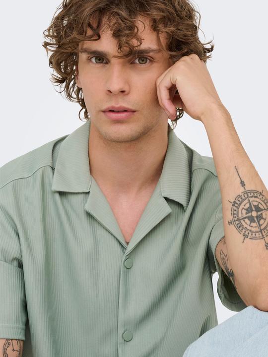 Produktbild Only & Sons Onskari Life Rlx Resort Ss Plizze Shirt (L)