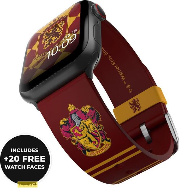 Actual product image Moby Fox Strap Smartwatch Harry Potter Gryffindor 22 mm (22 mm, Stainless steel, Silicone)