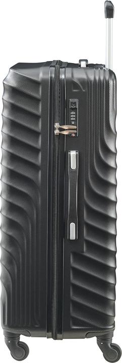 Immagine prodotto Pro-Tec Reisekoffer Pona 3er Set Schwarz (100 l, Bagaglio a mano (fino a 50 litri), M (50 - 90l), L (90 - 115l))